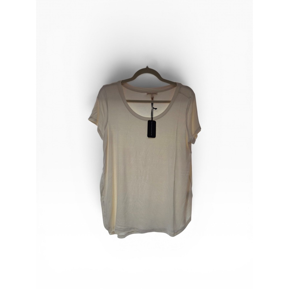 Articles Of Society Ivory Scoop Neck TeeSize Medium Soft Top NWT